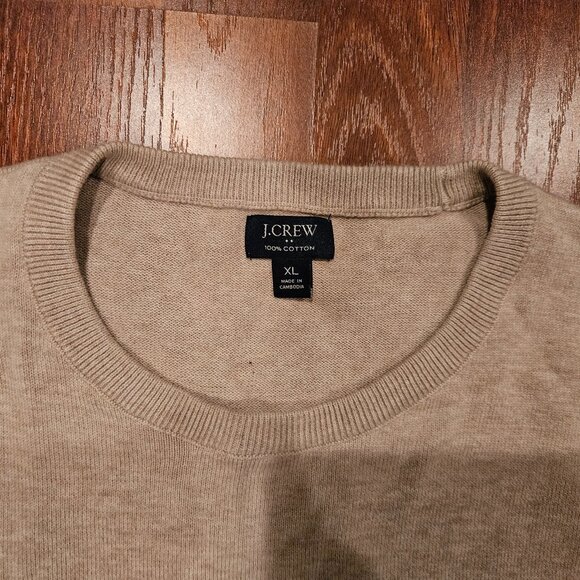J.Crew Crewneck Sweater – Oatmeal Heather | 100% Cotton Classic - Picture 1 of 7